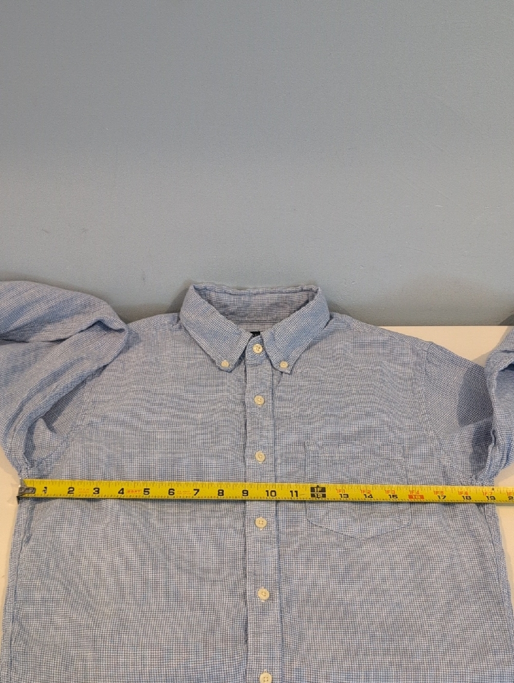 J. Crew Men's Small Linen-Cotton Long Sleeve Button Down Shirt Style #BW356 - Picture 11 of 14